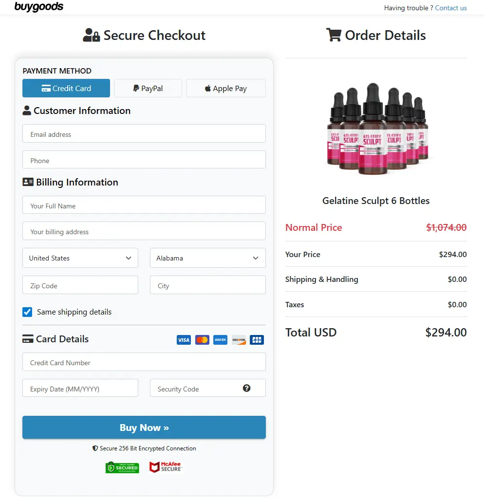 gelatine-sculpt-order-page